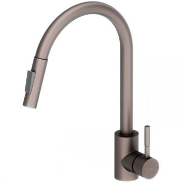 Смеситель Dorff (Дорфф) для кухни с вытяжным изливом Logic D3007511 сатин