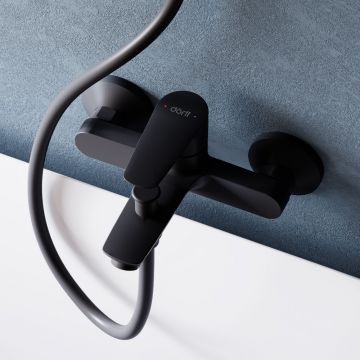 Смеситель Dorff (Дорфф) для ванны и душа Prime D4011022 черный