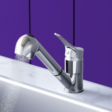 Смеситель Dorff (Дорфф) для кухни с вытяжным изливом Ultra D5000000 хром