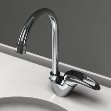 Смеситель Dorff (Дорфф) для кухни, полимер Comfort D8000000 хром