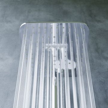 Душевая система Dorff (Дорфф) Norma, хром, квадратные лейки, серый, D0712000