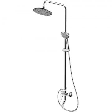 Душевая система Dorff (Дорфф) Prime, хром, смеситель для ванны и душа серый, D0740900