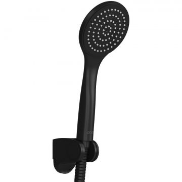 Душевой набор Dorff (Дорфф) Comfort, лейка 1f, шланг, держатель, черный, D0208000BL