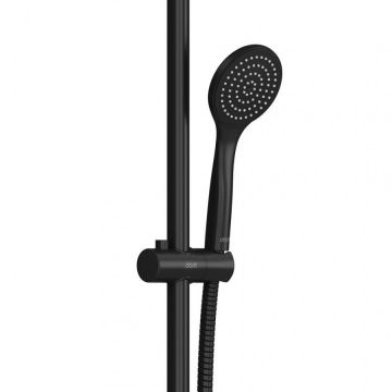 Душевой комплект Dorff (Дорфф) Comfort, ручной душ, стойка 600 мм, черный, D0108000BL