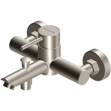 Смеситель для ванны и душа Dorff (Дорфф) Logic, нержавеющая сталь, серебристый, D3010000SS