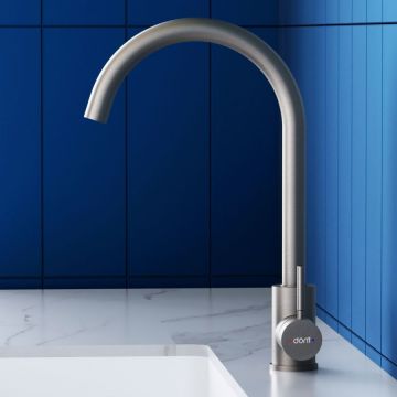 Смеситель для кухни Dorff (Дорфф) Logic, нержавеющая сталь, D3000000