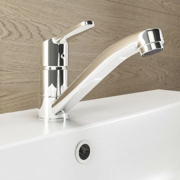 Смеситель для умывальника Dorff (Дорфф) Norma, хром, поворотный излив, D1000000