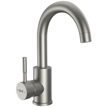Смеситель для умывальника Dorff (Дорфф) Logic SS, нержавеющая сталь, поворотный, D3002101SS