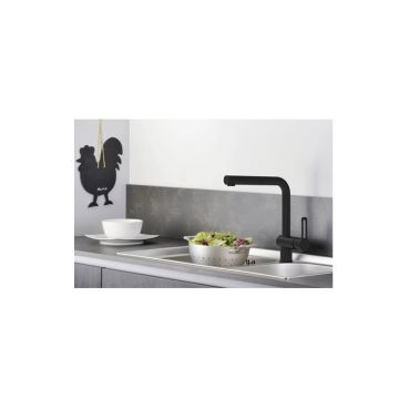 Смеситель для кухни Paffoni (Паффони) Ringo RIN185NO, черный матовый