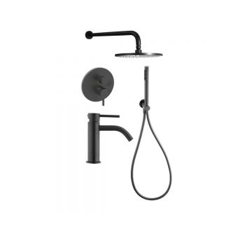 Смеситель для раковины Paffoni (Паффони) Light KITLIG018NO071, черный матовый