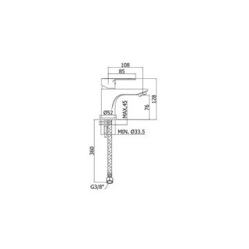 Смеситель для раковины Paffoni (Паффони) Blu BLU071CR, хром