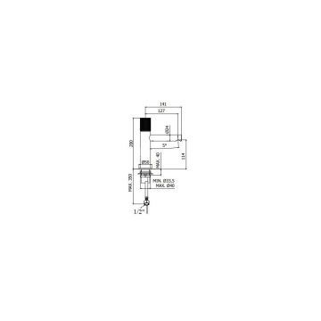 Смеситель для раковины Paffoni (Паффони) Jo JO071NO_АРХ, черный матовый