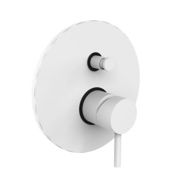 Смеситель для душа Paffoni (Паффони) Light LIG015BO скрытого монтажа, белый матовый