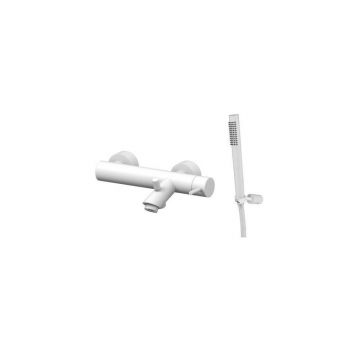 Смеситель для ванны Paffoni (Паффони) Light LIG023BO, белый матовый