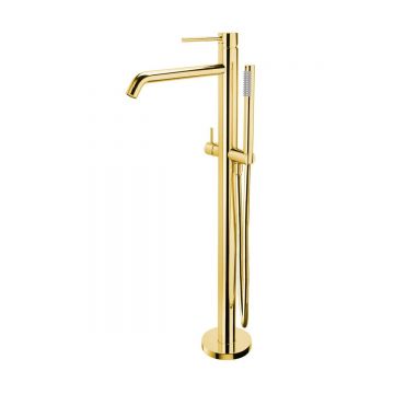Смеситель для ванны Paffoni (Паффони) Light LIG032HG, золото медовое