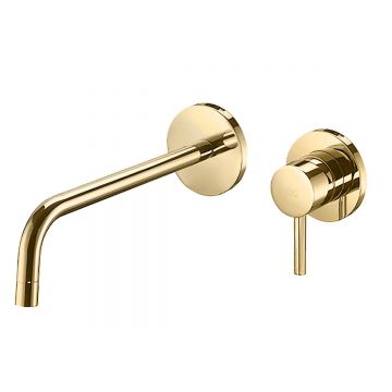 Смеситель для раковины Paffoni (Паффони) Light LIG106HG70 скрытого монтажа, золото медовое