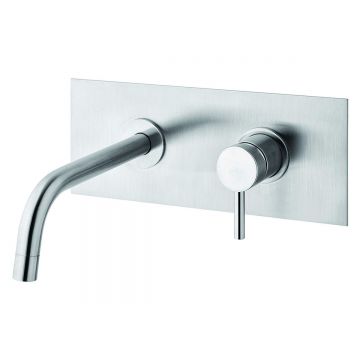 Смеситель для раковины Paffoni (Паффони) Light LIG106ST скрытого монтажа, сталь