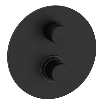 Смеситель для душа Paffoni (Паффони) Light LIQ019NO скрытого монтажа,с термостатом, черный матовый