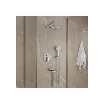 Душевая система Milardo (Милардо) Rora скрытого монтажа с тропическим душем и ручным душем, глянцевый хром, RORSB02M67