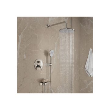 Душевая система Milardo (Милардо) Rora скрытого монтажа с тропическим душем и ручным душем, глянцевый хром, RORSB02M67