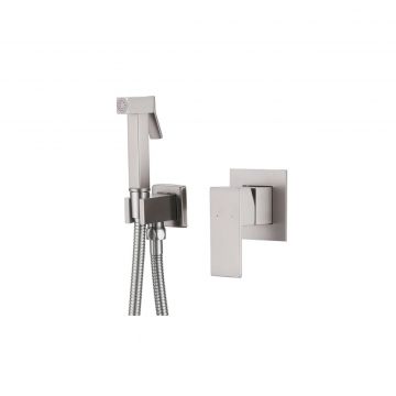 Смеситель Abber (Аббер) Daheim AF8225SP с гигиеническим душем, сатин
