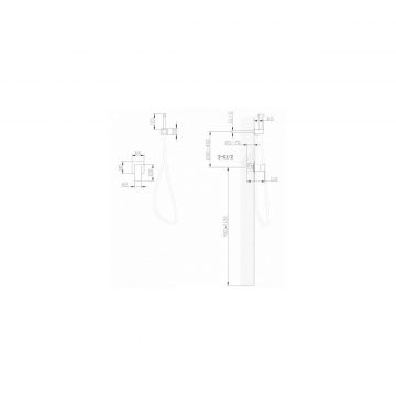 Смеситель Abber (Аббер) Daheim AF8225W с гигиеническим душем, белый матовый