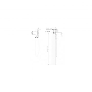 Смеситель Abber (Аббер) Daheim AF8226W с гигиеническим душем,белый матовый