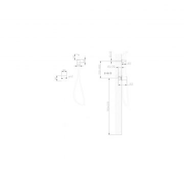 Смеситель Abber (Аббер) Rund AF8725 с гигиеническим душем, хром