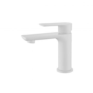 Смеситель Abber (Аббер) Weiss Insel AF8010FW для раковины, белый матовый