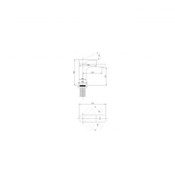 Смеситель Abber (Аббер) Weiss Insel AF8010FW для раковины, белый матовый
