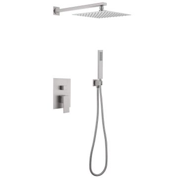 Душевая система Abber (Аббер) Daheim AF8219SP скрытого монтажа без излива, сатин