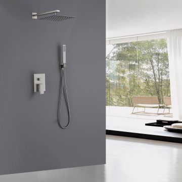 Душевая система Abber (Аббер) Daheim AF8219SP скрытого монтажа без излива, сатин