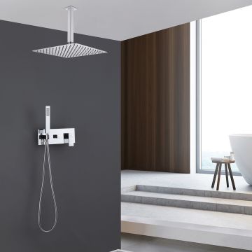 Душевая система Abber (Аббер) Daheim AF8221 скрытого монтажа без излива, хром