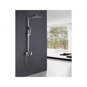 Душевая стойка Abber (Аббер) Daheim AF8216L с изливом, хром