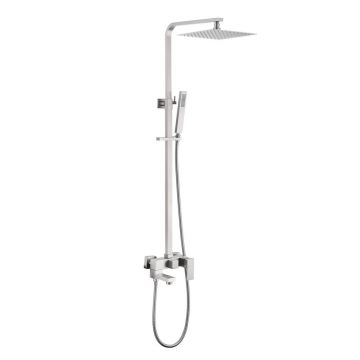 Душевая стойка Abber (Аббер) Daheim AF8216SPL с изливом, сатин