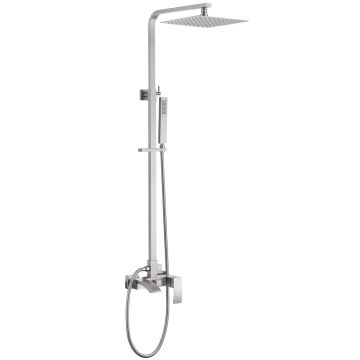 Душевая стойка Abber (Аббер) Wasserfall AF8616SPL с изливом, сатин