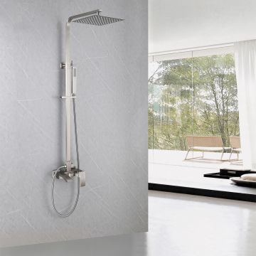 Душевая стойка Abber (Аббер) Wasserfall AF8616SPL с изливом, сатин