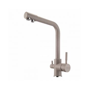 Смеситель для кухни Aquaton (Акватон) Руан 1AX004FCXX250 серый шелк