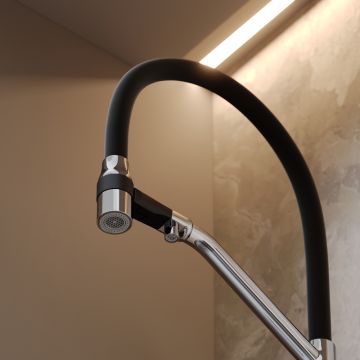 Смеситель для кухни Sancos (Санкос) Orta с гибким изливом под фильтр, хром, (SC4008CH)