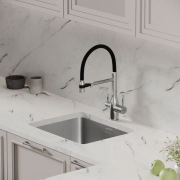Смеситель для кухни Sancos Garda с гибким изливом под фильтр, хром, (SC4009CH)