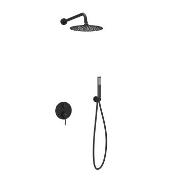 Душевой комплект Sancos (Санкос) Select встраиваемый для душа, черный матовый, (SC3003MB)