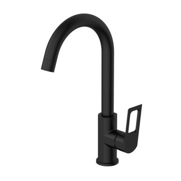 Смеситель Voda Surf Black для кухни, R-излив (SF519B) черный