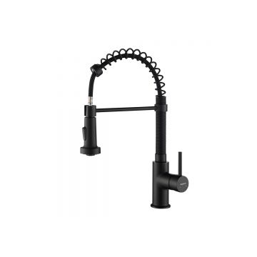 Смеситель Aquatek (Акватек) Европа для кухни 2 jet (профессиональный), матовый черный AQ1387MB