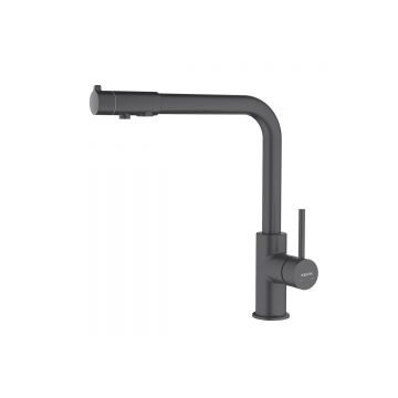 Смеситель Aquatek (Акватек) Европа для кухни с подключением к фильтру питьевой воды, матовый черный AQ1386MB