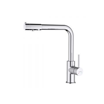 Смеситель Aquatek (Акватек) Европа для кухни с подключением к фильтру питьевой воды хром AQ1386CR