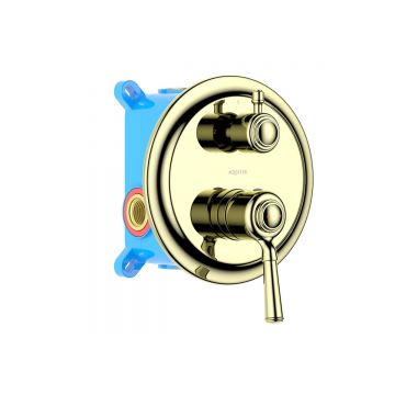 Смеситель Aquatek (Акватек) Классик для ванны 2 режима (внешняя и скрытая часть), полир. золото AQ1546PG