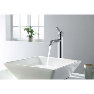 Смеситель Aquatek (Акватек) Классик для раковины высокий 235, без донного клапана хром AQ1504CR