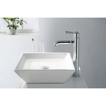 Смеситель Aquatek (Акватек) Классик для раковины высокий 235, без донного клапана хром AQ1504CR