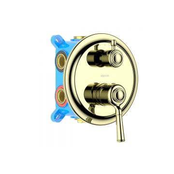 Смеситель Aquatek (Акватек) Классик для ванны 3 режима (внешняя и скрытая часть), полир. золото AQ1547PG