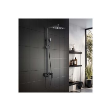 Душевая система Aquatek (Акватек) Либра (смеситель для ванны) 300х200мм, матовый черный AQ2640MB